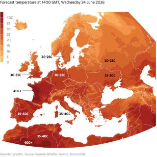 Ondate di calore, The Guardian img